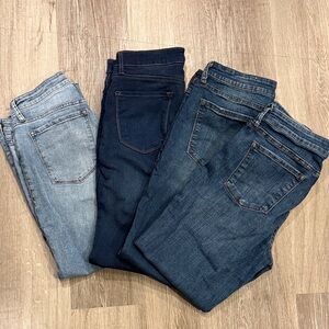 Stylish Women's Denim Jeans - Blue and Dark Blue